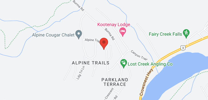 map of 15 Alpine Trail Crescent